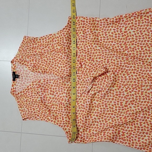 Ann Taylor Petite L Sleeveless Dress Shirt Animal Print - Picture 10 of 13